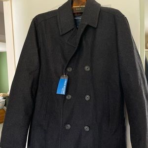 NWT water resistant nautica brand wool coat size L